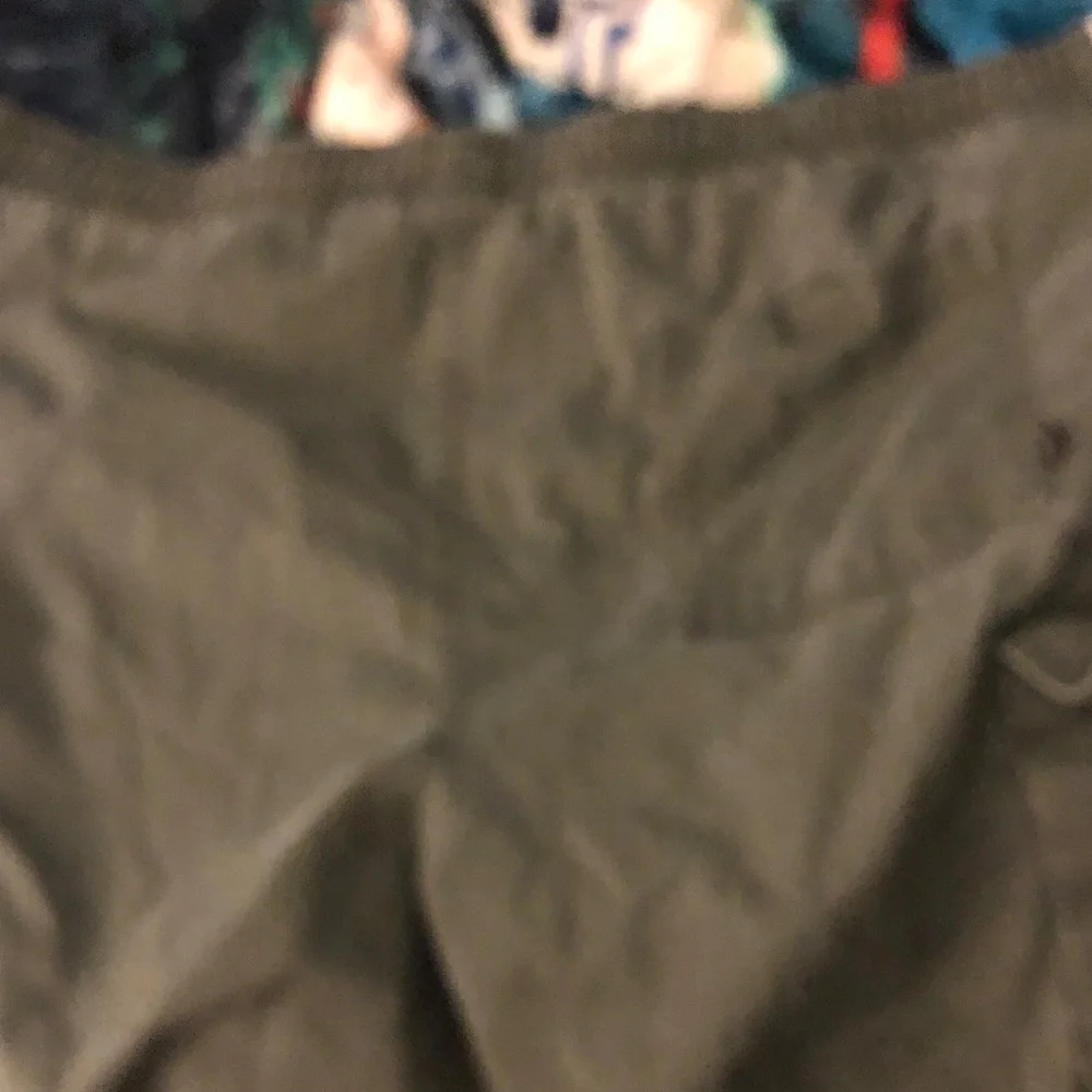 Men's Olive Drawstring Casual Shorts